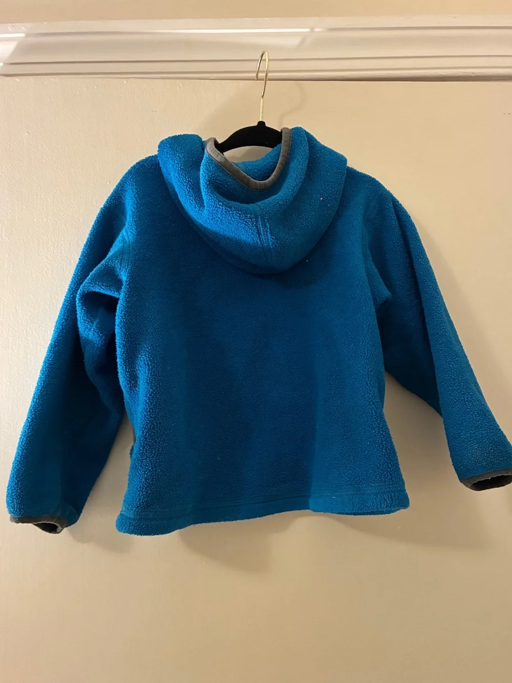 Patagonia Kids Teal Blue Full-Zip Fleece Hoodie
